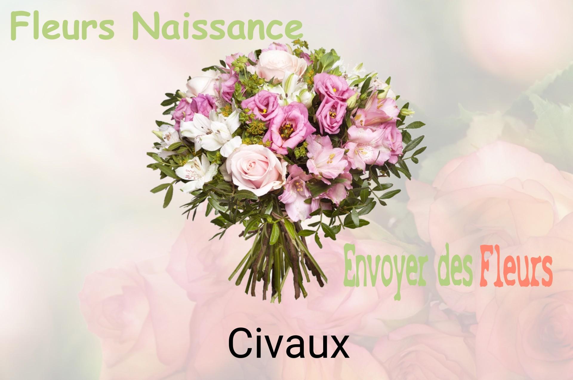 Bouquet de fleurs de naissance livré à Civaux