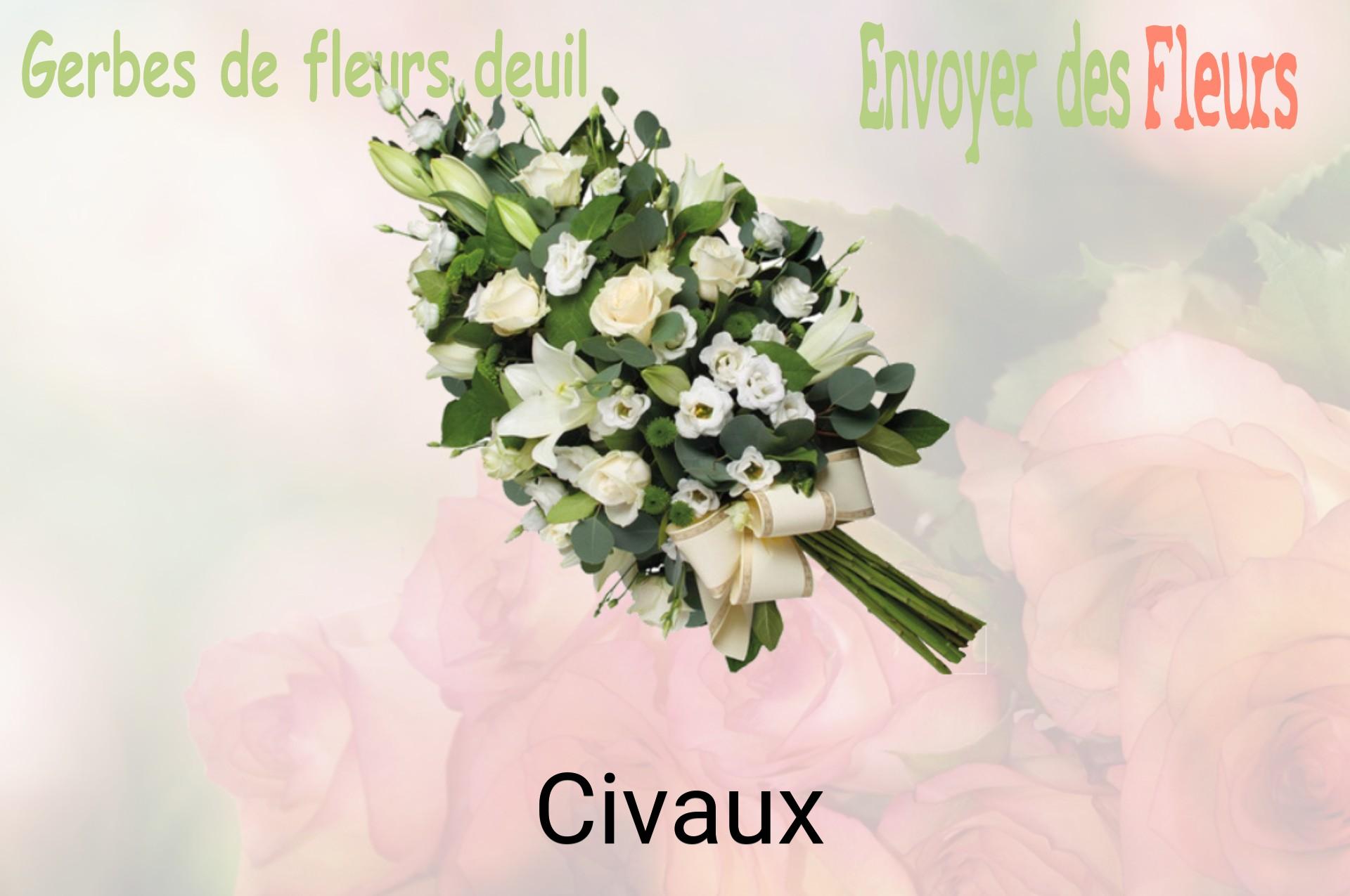 Gerbe de fleurs de deuil livrée à Civaux